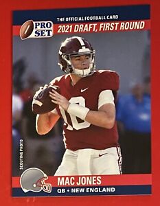 2021 Leaf Pro Set Draft Day Mac Jones RC #PSDD9 New England Patriots