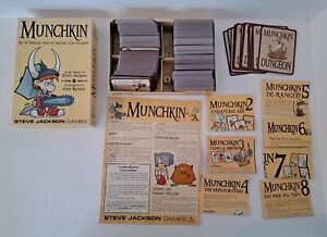MUNCHKIN LOT - BUNDLE 2 3 4 5 6 7 8 NEW CARD GAME EXPANSION SET LOT GAMES