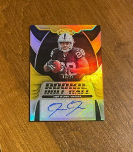 Josh Jacobs 2019 Certified Roll Call Gold Rookie Auto Packers Raiders /25 RC
