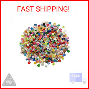 1000 Pcs Resin Buttons, Assorted Sizes Round Craft Buttons for Sewing DIY Crafts