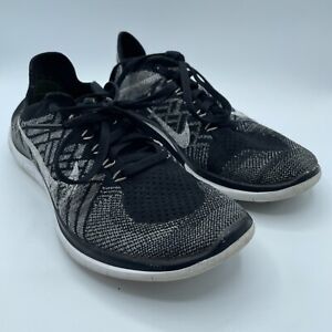 Nike Free 4.0 Flyknit Women's Running Shoes Black White 717076-001 Size 7.5