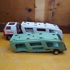 Vintage, Large Mighty Tonka Pressed Metal Car Carrier 19in L x 5in H x 4.5in W