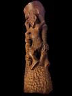Vintage Native Artisan Hand Carved Wooden Makonde Tree of Life African Ebony Art