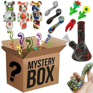 1Pc Blind Box Smoking Water Pipe Bong Hookah Silicone Hand Pipes + Gift / Random
