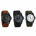 Men's Army Military Unique Design 24 Hours Nylon Strap Date Quartz Wrist Watch
