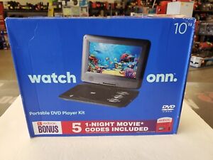 (NEW)ONN. Portable DVD/Media Player Kit with extended 5 hr. Battery