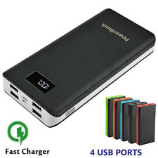 Power Bank 4USB Portable External Battery Backup Fast Charger 10000mAh