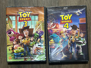 Lot of 2  Disney Pixar Toy Story DVD’s #3, #4 Animated New Sealed Tom Hanks