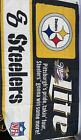 Vintage Pittsburgh Steelers NFL Flag / Tapestry Miller Lite Miller Brewing Co.