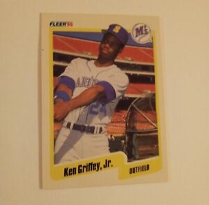 1990 Fleer Baseball #513 KEN GRIFFEY JR. Seattle Mariners (BLUE HEART)