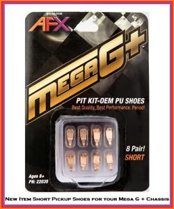 AFX Mega G+ Tune-Up Kit 8 Pairs of Short Pick up Shoes for 1.5 Chassis 22035