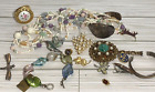 Mixed Lot of Costume Jewelry & Trinkets Vintage to Now Colorful Fun