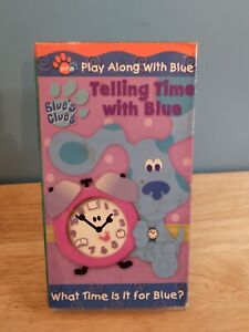 Blues Clues Telling Time With Blue VHS 2002 Play Along With Blue What Time Is It