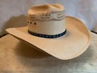 Bailey U-Rollit Straw Cowboy Hat Size 7-1/4