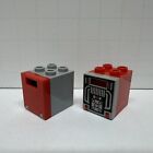 LEGO Red Container 2x2x2 Solid Studs w/Gray Door MTron 6986 6989 #4345a 4346p68