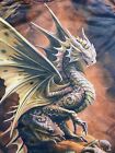 ANNE STOKES AGE OF DRAGONS Front Print Licensed Graphic Tee Shirt Men’s Size 5XL