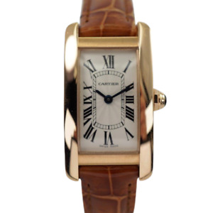 Cartier Tank Americaine Small 18k Red Gold with Card c. 2018