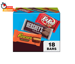 Milk Chocolate & KIT KAT & REESE'S Cups, Gift Box of Assorted Full Si