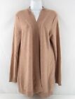 Charter Club Women 100% Cashmere Open Front Cardigan Sweater Size L #C892