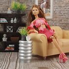 🔘 silver SIDE end TABLE furniture LIVING ROOM dreamhouse DIORAMA 1/6 for BARBIE