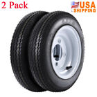 2 Pack 4.80-8 Trailer Tires with 8'' Rims 4.80x8 480-8 4.80-8 6Ply Load Range C