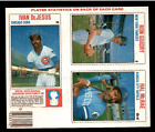 Ivan DeJesus & Ron Guidry & Hal McRae 1979 Hostess 3-Player Baseball Panel