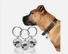 Pet Bells For Dog Cat Collar Charm Pet Pendant Accessories Stainless Steel 3 PCS
