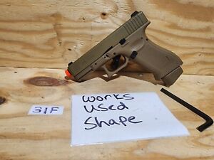 Used Airsoft Glock G19X 6MM Blowback CO2 Airsoft Gun Auction #31F
