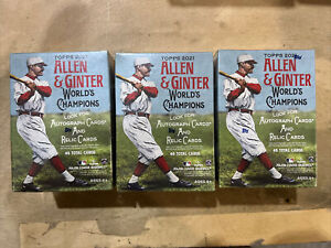 (3) 2021 Topps Allen & Ginter Factory Sealed Blaster Box Lot 48 Cards Per Box