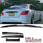 Glossy Black PU Rear Trunk Spoiler Lip Roof Tail Wing For Nissan Altima Maxima
