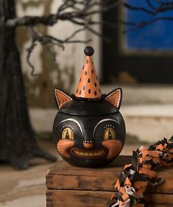 Bethany Lowe Halloween Grinning Vinny Figurine Johanna Parker JP9241 Black Cat