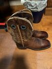 Tony Lama Men's 11.5 Leather Brown Western Cowboy Boots 6261