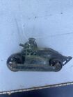 Vintage Tootsie Toy Army 1920's Green Crackle Paint Tank