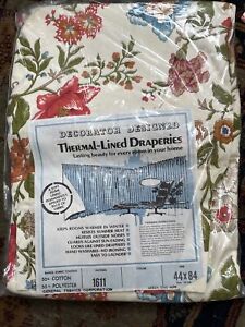 Vtg General Fabrics Akron OH Decorator  Thermal-lined draperies Vintage NOS