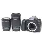 Canon EOS 80D EF-S 18-55mm + EF-S 55-250mm Lens Kit -Near Mint- #87