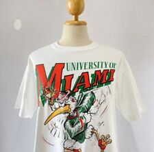 90s Miami University of Miami Hurricanes short sleeve T shirt S-5XL NH10114