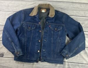 Vintage Levi’s 70904-0316 Blanket Line Denim Jacket Corduroy Collar Made USA 40