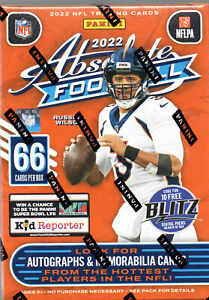 2022 Panini Absolute Football Blaster Box 6 Packs 66 Total Cards Sealed New