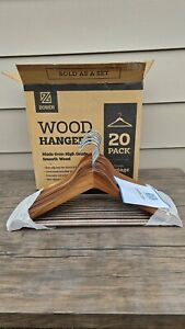 Wood Hangers 20 Pack NEW IN BOX BB1