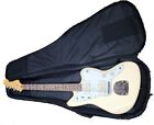 Squire by Fender J Mascis Jazzmaster Electric Guitar, Vintage White, Signature