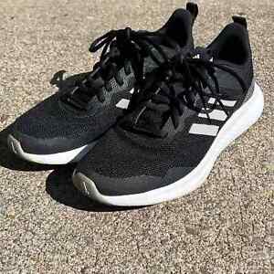 Adidas Womens Fluidstreet Size 6.5 Running Shoes Black Athletic Foam Sneakers
