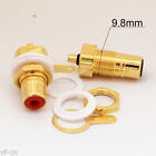 4pcs CMC R+B Gold Plated Copper RCA Female Phono Panel Mount Chassis Connector