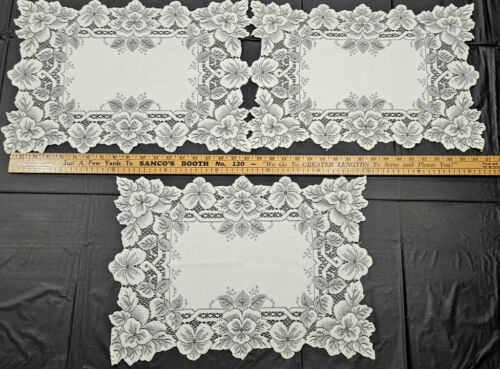 Lot of 3 Heritage Lace Doilies Doliy
