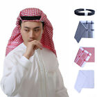 Men Muslim Headscarf Classic Middle Eastern Pattern Hood Arabic Headband Turban
