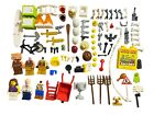 Vintage & Modern LEGO 97 Pc LOT Parts Pieces Minifigures Weapons Accessories