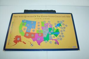 First State Quarters Of The United States Collectors Map 1999-2008 Complete