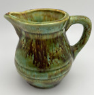New ListingVintage Drip-Glazed Pottery Miniature Pitcher Green and Brown