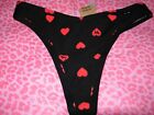 Victorias Secret PINK Sexy Thong String V-Cut Valentine's Day Cute Red Heart NWT
