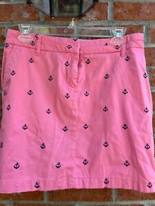 Pink Skirt with Blue Anchors