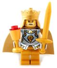 NEW LEGO GOLD KING MINIFIG castle knight figure minifigure lion got medieval